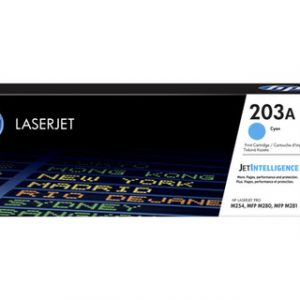 HP 203A CYAN LASERJET TONER CARTRIDGE 1,300 HP CLJET M254/MFP M280/MFP M281 – Image 1