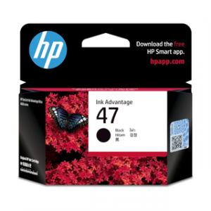 HP 47 BLACK ORIGINAL INK CARTRIDGE 1300 PAGES POUR DESKJET IA AIO 4927 3 MOIS – Image 1