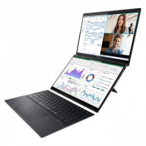 ASUS ZENBOOK DUO UX8406CA 14'' WQXGA U9-ARROWLAKE H 32G 2T SSD W11H INKWELL GREY
36M SOFT KEYBRD DCK – Image 1