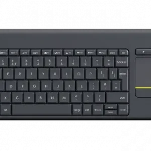 LOGITECH WIRELESS TOUCH KEYBOARD K400 PLUS FRENCH LAYOUT – Image 1