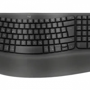 LOGITECH CLAVIER WAVE KEYS BLUETOOTH WIRELESS ERGONOMIC KEYBOARD-GRAPHITE-FRA-2.4GHZ/BT 12 MOIS – Image 1