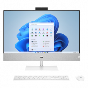 HP 27 AIO I7-1355U 16GO 512GO SSD W11H 27'' FHD TOUCH JET BLACK 12M – Image 1