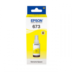 EPSON YELLOW INK BOTTLE 70ML POUR L800 – Image 1