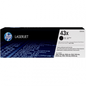 HP 43X HIGH YIELD BLACK ORIGINAL LASERJET TONER CAHP LJ 9040 BLACK CRTG – Image 1