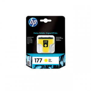 HP 177 YELLOW ORIGINAL INK CARTRIDGEHP PHOTOSMART
3110/32XX/33XX/82XX/C51XX/61XX/62XX – Image 1