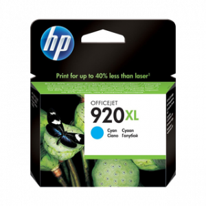 HP 920XL HIGH YIELD CYAN ORIGINAL INK CARTRIDGEHP OFFICEJET
6000/6005/6500/7000/7500/920 – Image 1