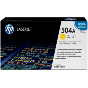 HP 504A YELLOW ORIGINAL LASERJET TONER CARTRIDGEHP CLJ CP3525/CM3530 MFP YELLOW
CRTG – Image 1