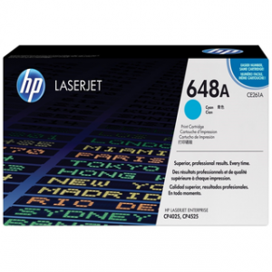 HP 648A CYAN ORIGINAL LASERJET TONER CARTRIDGEHP CLJ CP4025/4525 CYAN CRTG – Image 1