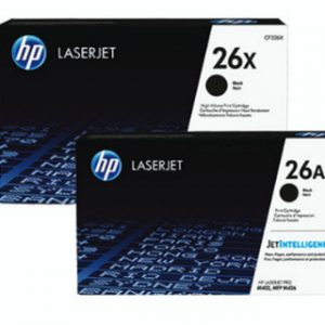 HP 26X HIGH YIELD BLACK ORIGINAL LASERJET TONER CAHP CLJ M402/M426 MFP BLACK
CRTG – Image 1