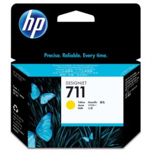 HP 711 29-ML YELLOW DESIGNJET INK CARTRIDGEHP DESIGNJET T520 /T120 – Image 1