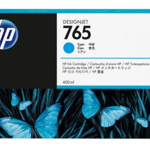 HP 765 400-ML CYAN DESIGNJET INK CARTRIDGEHP DESIGNJET T7200 – Image 1