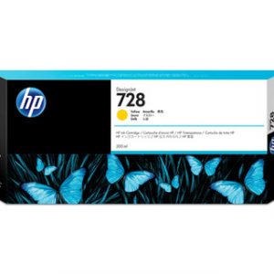 HP 728 300-ML YELLOW DESIGNJET INK CARTRIDGE HP DESIGNJET T730/T830 – Image 1